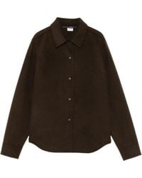 Aspesi - Camisa Con Botones De Presión Y Textura De Fieltro - Lyst