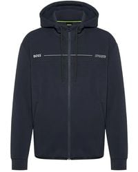 BOSS - Logo-Print Hoodie - Lyst