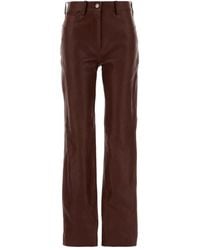 Magda Butrym - Leather Straight-leg Trousers - Lyst