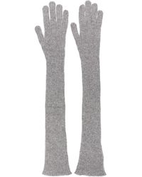 Fabiana Filippi - Elbow-Length Ribbed Cashmere Gloves - Lyst