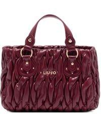 Liu Jo - Logo-Plaque Tote Bag - Lyst