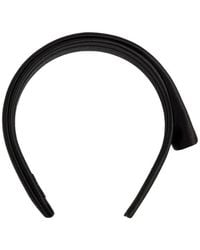 Balenciaga - Logo-Embroidered Satin-Finish Headband - Lyst