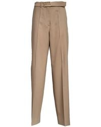 Sportmax - Pantalon Court À Taille Ceinturée - Lyst