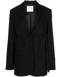 Courreges - Strap Single-breasted Blazer - Lyst