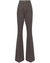 Rick Owens - Pressed-crease High-waist Trousers - Lyst