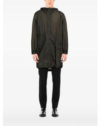 Herno - Cappotto Con Zip E Cappuccio - Lyst