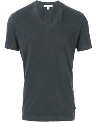 James Perse - T-Shirt Met V-Hals - Lyst