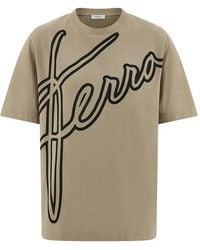 Ferragamo - Graphic-Print Oversized T-Shirt - Lyst