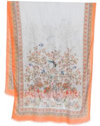 Etro - Floral-Pattern Scarf - Lyst