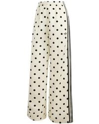 adidas - Polka-Dot Satin Track Pants - Lyst