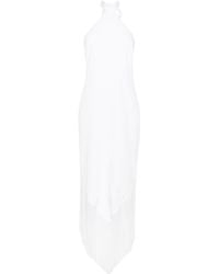 ‎Taller Marmo - Neckholder-Kleid mit Fransen - Lyst