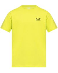 EA7 - Logo-print Crew-neck T-shirt - Lyst