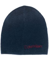 Calvin Klein Gestrickte Mütze - Blau