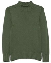 19.61 MILANO - Ribbed-Trim Mock-Neck Sweater - Lyst