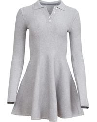 Fleur du Mal - Henley-Neck Flared Dress - Lyst