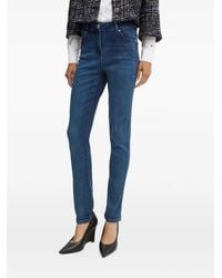 Morgan - Pelo Crystal-Embellished Skinny Jeans - Lyst