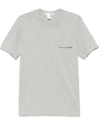 Comme des Garçons - Logo-Print Cotton T-Shirt - Lyst