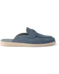 Prada - Mules Aus Wildleder - Lyst