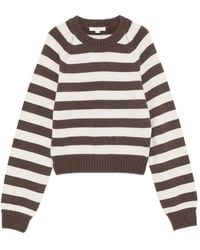Sporty & Rich - Striped-Pattern Long-Sleeve Sweater - Lyst