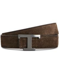 Tod's - New T Leather Reversible Belt - Lyst