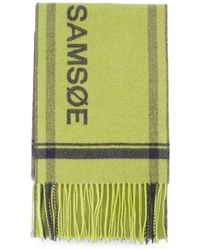 Samsøe & Samsøe - Samelia Sjaal Met Logoprint - Lyst