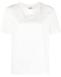 Claudie Pierlot - Embroidered-logo Cotton T-shirt - Lyst