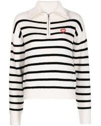 Chocoolate - Logo-patch Striped Sweatshirt - Lyst