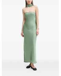 Abercrombie & Fitch - Scarf-Detail Strapless Maxi Dress - Lyst