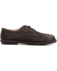 Linda Baumann - Suede Lace-Up Fastening Derby Shoes - Lyst