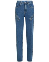 KARL LAGERFELD - Tie-Detail Jeans - Lyst