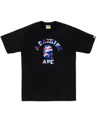 A Bathing Ape - Screen Camo College T-Shirt - Lyst