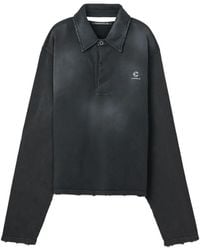 CAMPERLAB - Frayed Collar Sweatshirt - Lyst