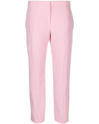 Alexander McQueen - Tapered-leg Cropped Trousers - Lyst
