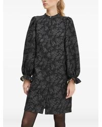 Bruuns Bazaar - Puff-sleeve Floral-motif Dress - Lyst