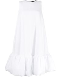 Melitta Baumeister - Puffball Hem Sleeveless Cotton Dress - Lyst