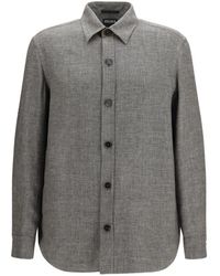 ZEGNA - Cashmere, Linen, And Silk Overshirt - Lyst