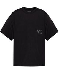 Y-3 - Logo-Print T-Shirt - Lyst