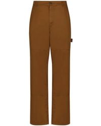 Dolce & Gabbana - Logo-Patch Straight-Leg Trousers - Lyst