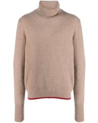 Fay - Roll-Neck Ribbed Jumper - Lyst