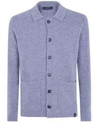 Zanone - Button-Up Collared Cardigan - Lyst