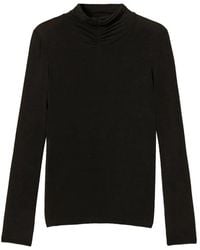 Twinset - Turtleneck Top With Draping - Lyst