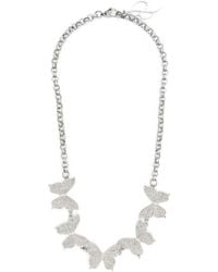 Blumarine - Crystal-embellished Butterfly-charms Necklace - Lyst