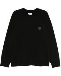 Maison Kitsuné - Sweater Met Vossenkop-Patch - Lyst