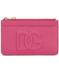 Dolce & Gabbana - Pasjeshouder Met Dg-Logo-Reliëf En Rits - Lyst