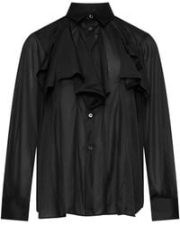 Comme des Garçons - Ruffled Sheer Shirt - Lyst
