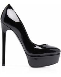 Casadei - Blade Glossy Stiletto Pumps - Lyst