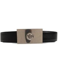 Versace - Medusa Plaque Reversible Belt - Lyst
