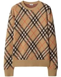 Burberry - Vintage-Karo-Muster Strickpullover - Lyst