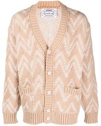 Missoni - Chevron-Knit V-Neck Cardigan - Lyst