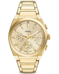 Fossil - Everett Chronograph 44Mm Watch - Lyst
